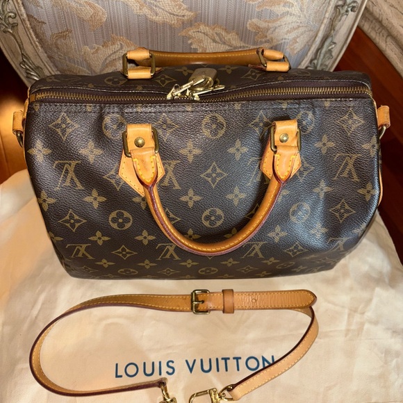 Louis Vuitton Bandolier Speedy 30 Handbag - Picture 4 of 12